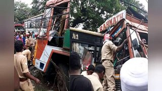 Collision Between Kerala State Road Transport Corporation Bus And Truck in Tamilanadu ,19 Died  | NEWS THINK