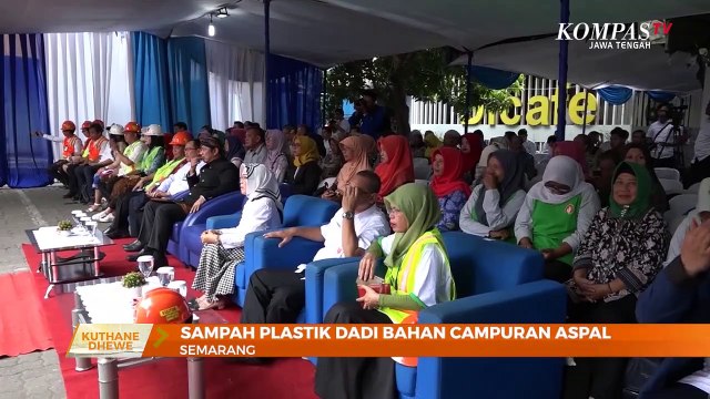 Manfaatke Sampah Plastik Daur Ulang, Kanggo Campuran Aspal