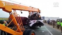 तमिलनाडु में केरल रोडवेज की बस और ट्रक की टक्कर में 20 लोगों की मौत, कई घायल