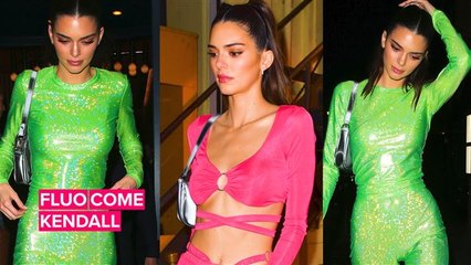 Kendall Jenner in pieno stile anni '80