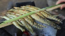 Cambodian food - Grilled fish - ត្រីឆ្លូញអាំង - ម្ហូបខ្មែរ