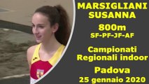 Susanna Marsigliani 800m CampRegionAssoluti Palaindoor Padova 25 gen 2020