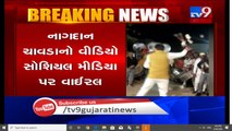 Fromer Rajkot BJP chief showered with wads of notes over performing stunts with stick - TV9 - Copy