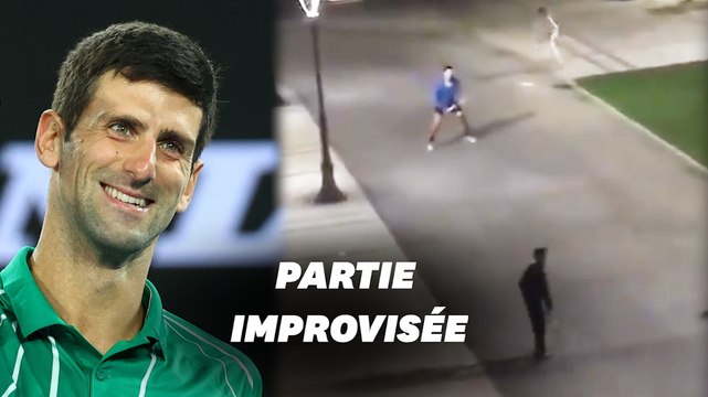 Novak Djokovic improvise un match en pleine rue à Belgrade