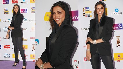 Deepika Padukone Look so stunning black hoodie dress at Red Carpet | FilmiBeat