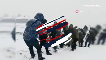 Köylülerin ölümden döndüğü anlar kamerada