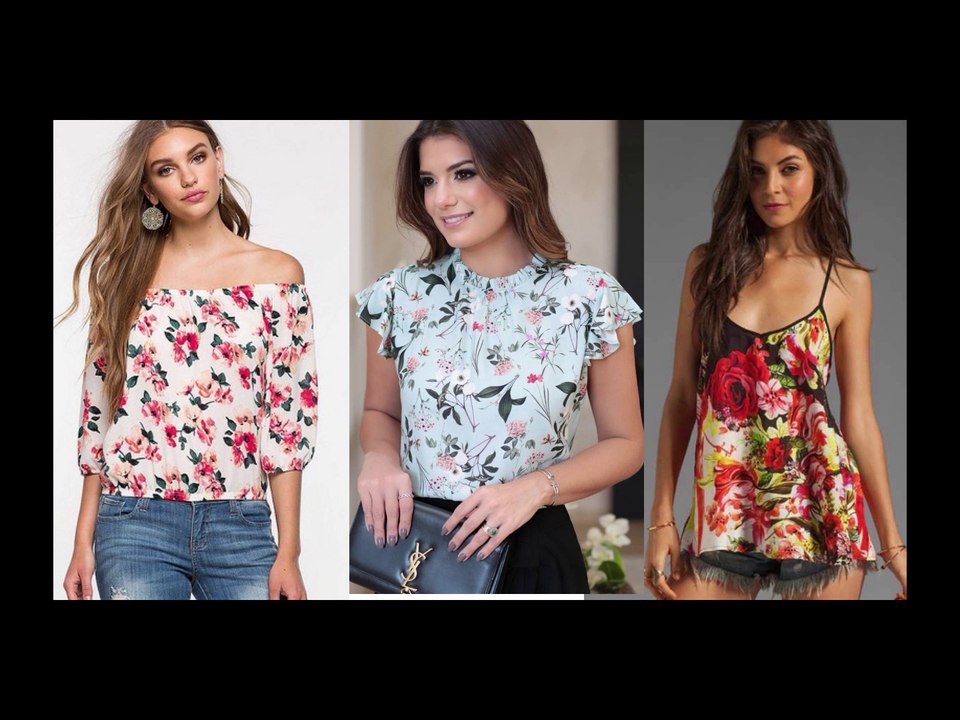 BLUSAS DE MODA CON ESTAMPADO FLORAL TENDENCIAS MODA PRIMAVERA VERANO / Fashion And Beauty