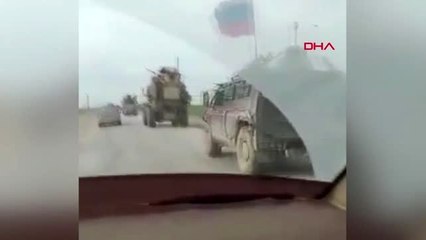 Suriye'de abd ve rus askeri araçları arasında yol kapma çabası