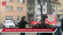 Almanya'da saldırının olduğu sokaktan görüntüler