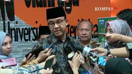 Anies Baswedan: Bendung Katulampa Siaga 3, Warga Waspada!