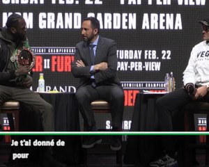 Poids-lourds - Wilder à Fury : "Quand je t'ai trouvé, tu pensais au suicide !"