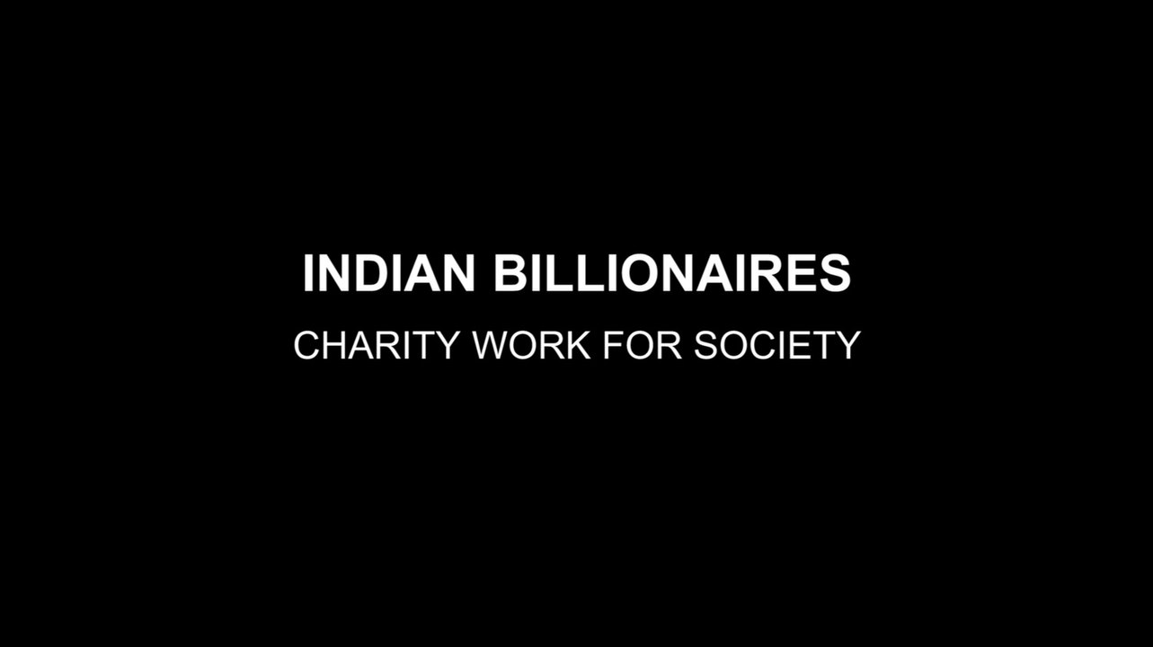 Charity by Indian billoniares