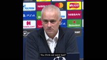 I don't like your question, I'm not going to answer - Mourinho