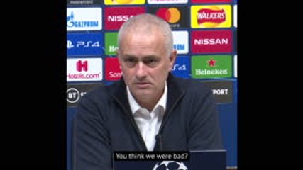 I don't like your question, I'm not going to answer - Mourinho