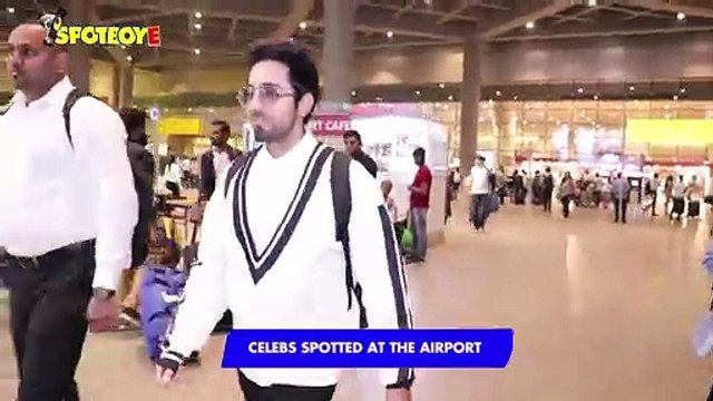 Ayushmann khurrana,tapsee pannu,vicky kaushal Celebs Spotted At The airport