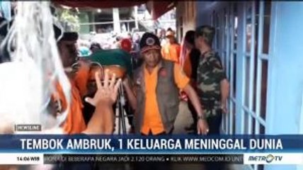 Tembok Ambruk, Satu Keluarga Meninggal Dunia