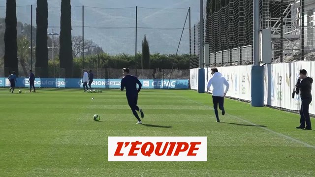 Thauvin à l'entraînement - Foot - L1 - OM