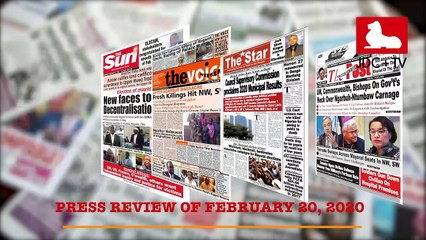 CAMEROONIAN PRESS REVIEW OF FEBRUARY 20, 2020