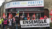 La manifestation contre les retraites s’arrête aux QG de campagne