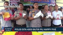 Polisi Sita 4500 Butir Pil Happy Five