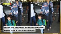 Taimur Ali Khan Knows The Drill Now; Stands Like A Good Boy And Poses With Mommy Kareena Kapoor At The Airport