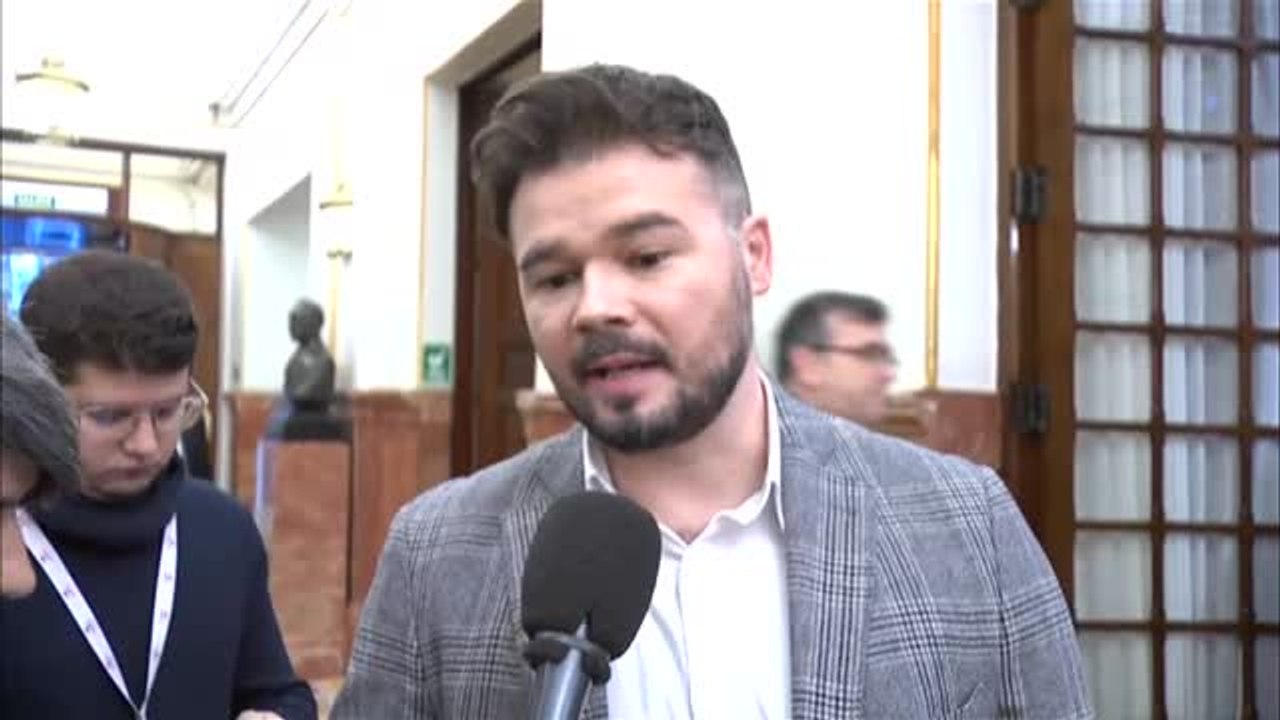 Rufián: "Nosotros queremos que se hable en la mesa y no tanto de la mesa"