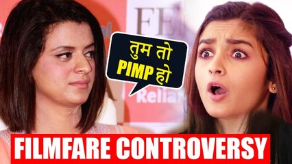 Kangana's Sister Rangoli CALLS Alia Bhatt 'PIMP' Filmfare Controversy