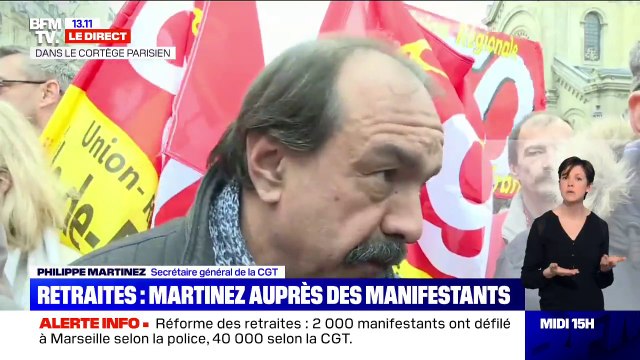 Philippe Martinez sur la réforme des retraites: Nous allons organiser une vraie conférence sur le financement