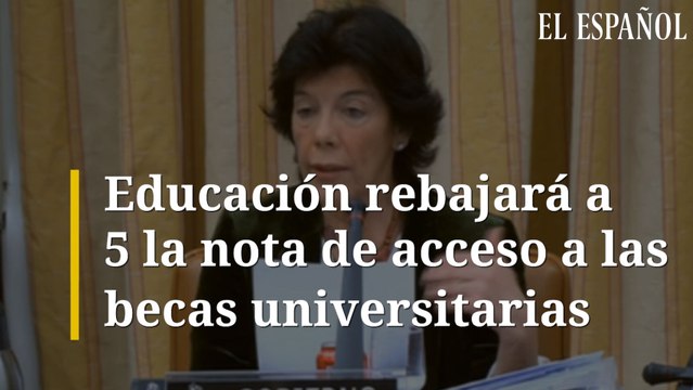 Educación rebajará a 5 la nota de acceso a las becas universitarias