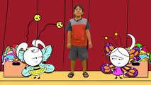 Ryan Pretend Play Dress up with Emma and Kate EK Doodles | Kids animation