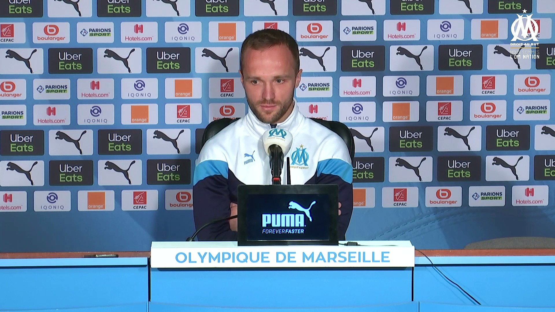 Replay La Conference De Presse De Valere Germain Avant Omfcn Video Dailymotion