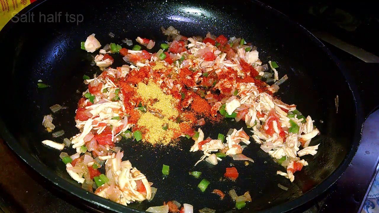Tawa chicken veg burger