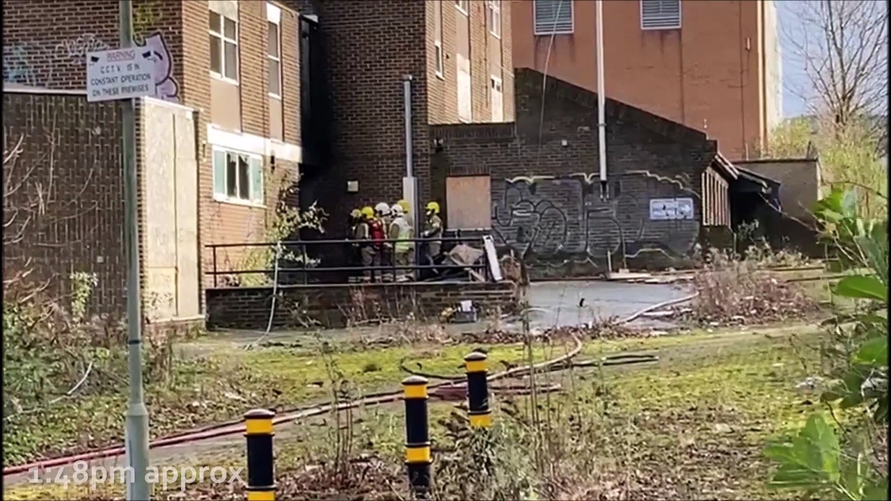 Fire at former Farringdon police station - residents warned to keep windows closed as firefighters tackle blaze
