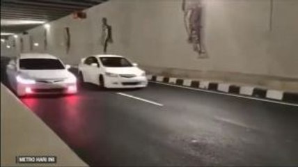 Balapan Liar di Underpass Bandara Internasional Yogyakarta