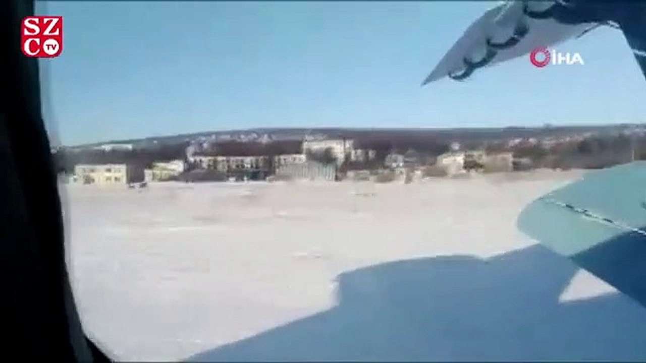 Rus uçağının düşme anı saniye saniye görüntülendi
