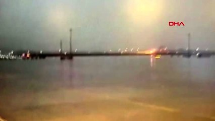 Pistten çıkan pegasus uçağının arşiv görüntüleri