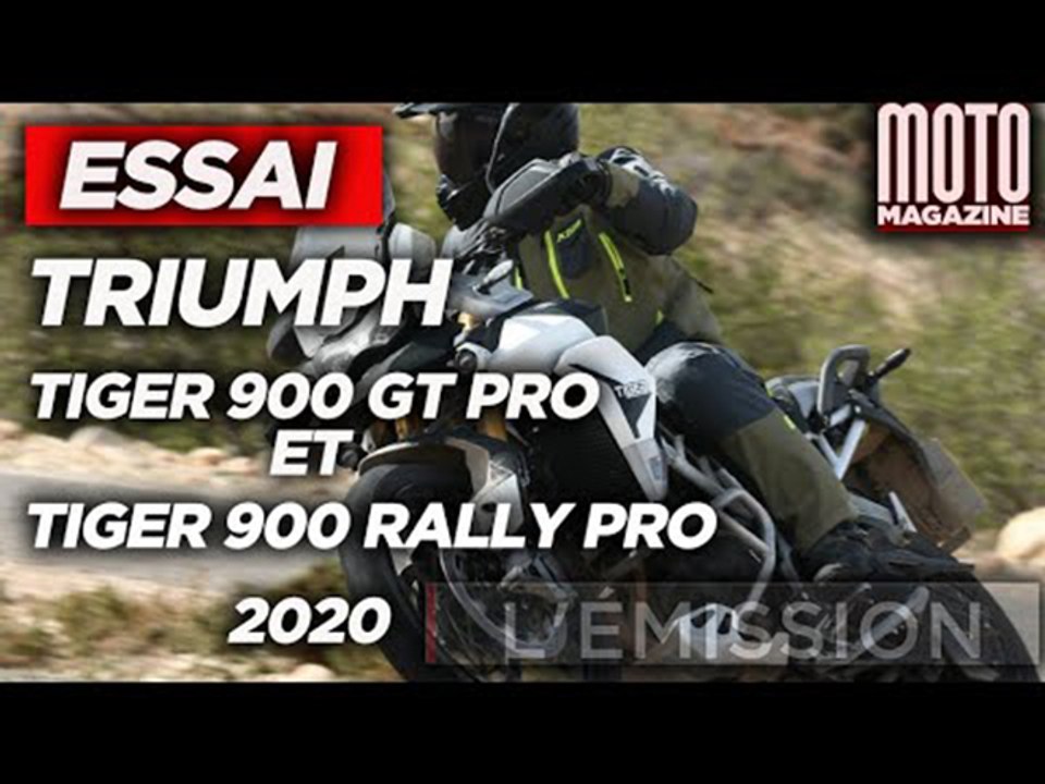 TRIUMPH TIGER 900 GT PRO & RALLY PRO - ESSAI MOTO MAGAZINE