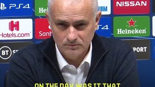 I don't like your question, I'm not going to answer - Mourinho