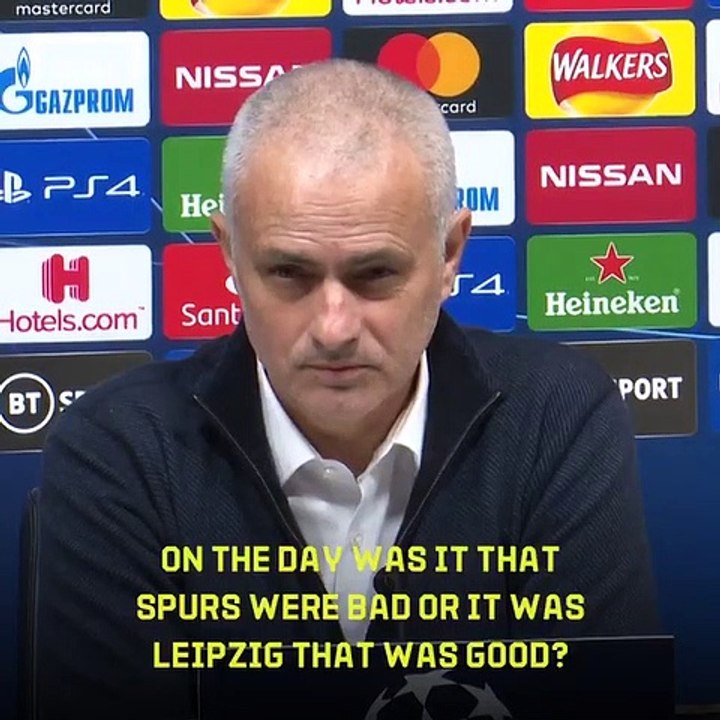 I don't like your question, I'm not going to answer - Mourinho