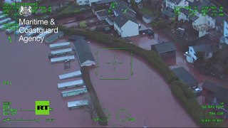 Imágenes de las grandes inundaciones que dejo la fuerte Tormenta Dennis en el sur de gales