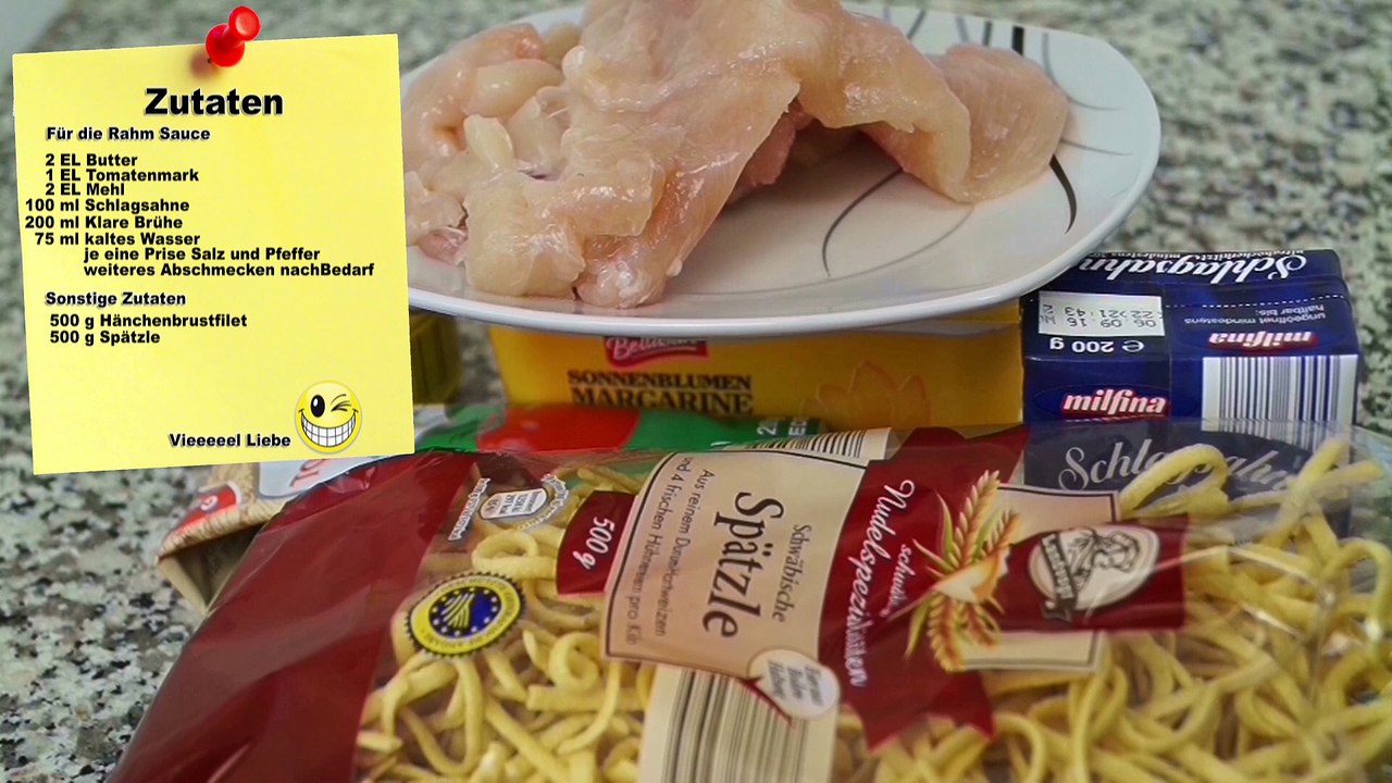 Hähnchengeschnetzeltes mit Rahmsauce