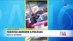 Taxistas se enfrentan con policías en calles de la CDMX