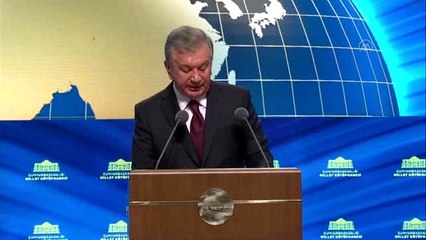 Mirziyoyev: "Bugün Türkiye'de büyük şenlik, tabiri caizse marifet ve maneviyat düğünü yapılmaktadır"