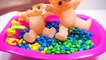 ToyMonster - Learn colors Twin Baby Doll Bath Time Eat Colors MandMs Chocolate Nursery Rhymes Kid songs
