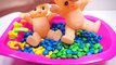 ToyMonster - Learn colors Twin Baby Doll Bath Time Eat Colors MandMs Chocolate Nursery Rhymes Kid songs