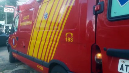 Jovem é socorrida após sofrer queda em restaurante no Centro