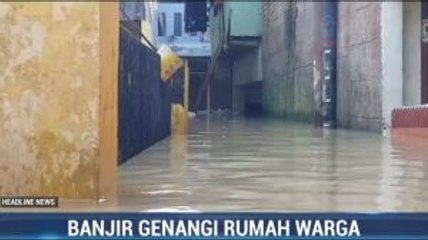 Ratusan Rumah Warga di Bidara Cina Terendam Luapan Kali Ciliwung