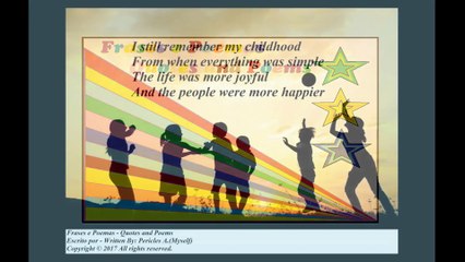 I still remember my childhood, everything was simply, live to the 90s! [Poetry] [Quotes and Poems]