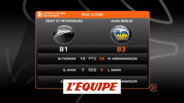 Berlin l'emporte à Saint-Pétersbourg - Basket - Euroligue (H)