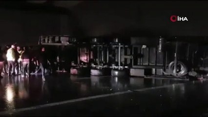 TEM otoyolunu kilitleyen kaza